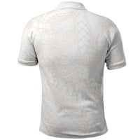 Samoa Lotu Tamaiti Ivory Polo Shirt Teuila Tatau - Polynesian Pride