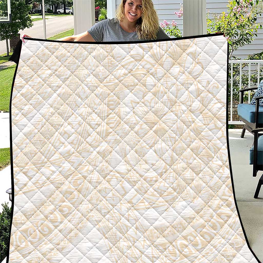 Samoa Lotu Tamaiti Ivory Quilt Teuila Tatau - Polynesian Pride