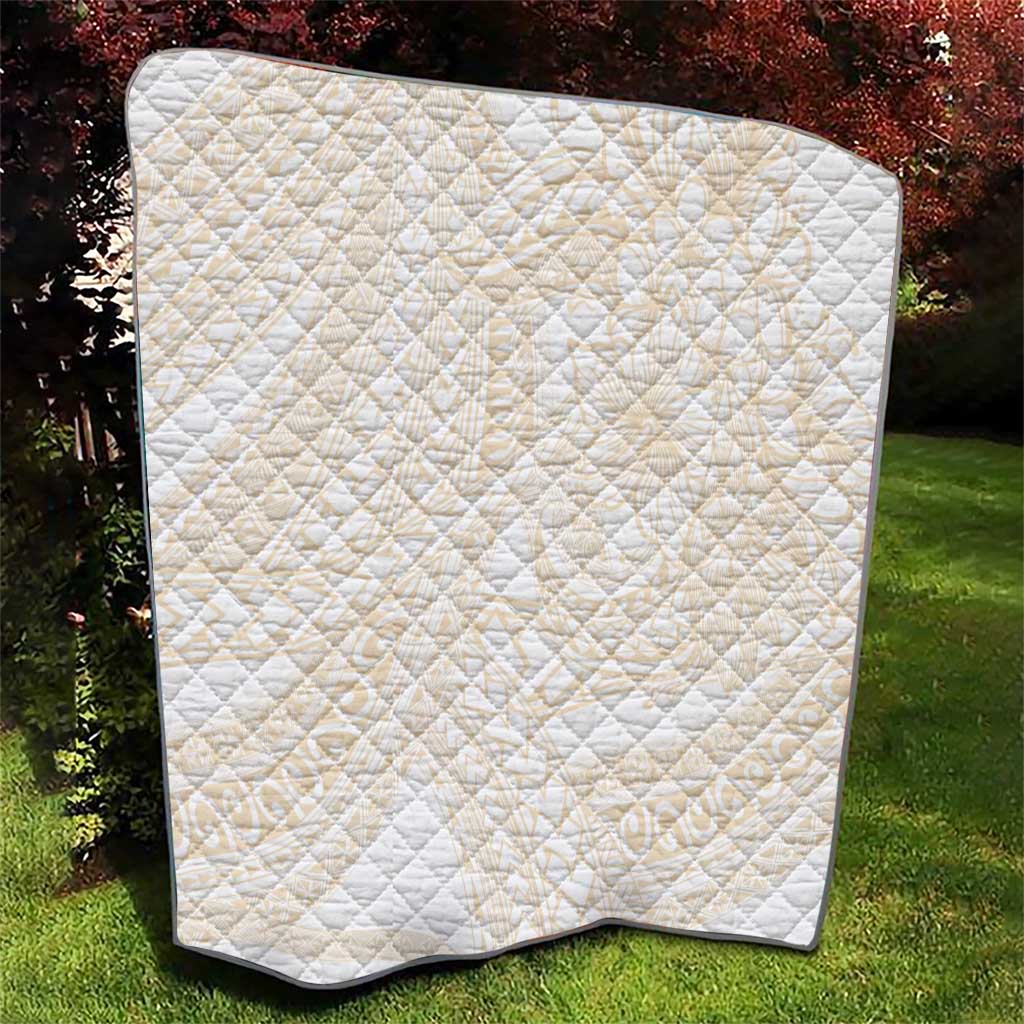 Samoa Lotu Tamaiti Ivory Quilt Teuila Tatau - Polynesian Pride