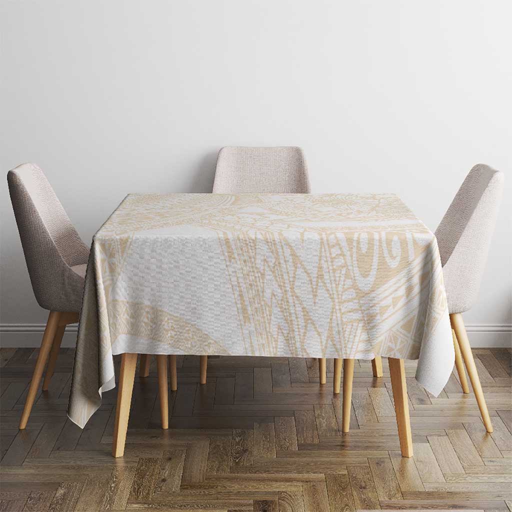Samoa Lotu Tamaiti Ivory Tablecloth Teuila Tatau - Polynesian Pride