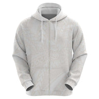 Samoa Lotu Tamaiti Ivory Zip Hoodie Teuila Tatau LT7 - Polynesian Pride