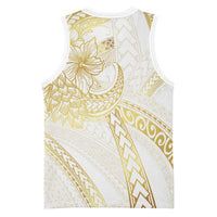 Samoa Lotu Tamaiti Gold Basketball Jersey Teuila Tatau - Polynesian Pride