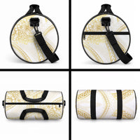 Samoa Lotu Tamaiti Gold Duffle Bag Teuila Tatau