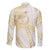 Samoa Lotu Tamaiti Gold Family Matching Off Shoulder Maxi Dress and Hawaiian Shirt Teuila Tatau - Polynesian Pride