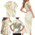 Samoa Lotu Tamaiti Gold Family Matching Short Sleeve Bodycon Dress and Hawaiian Shirt Teuila Tatau - Polynesian Pride