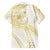 Samoa Lotu Tamaiti Gold Family Matching Short Sleeve Bodycon Dress and Hawaiian Shirt Teuila Tatau - Polynesian Pride