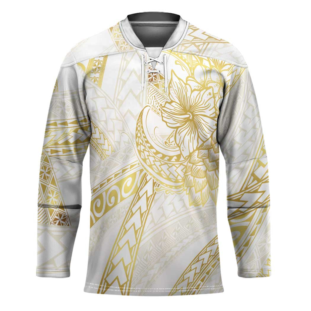 Samoa Lotu Tamaiti Gold Hockey Jersey Teuila Tatau - Polynesian Pride