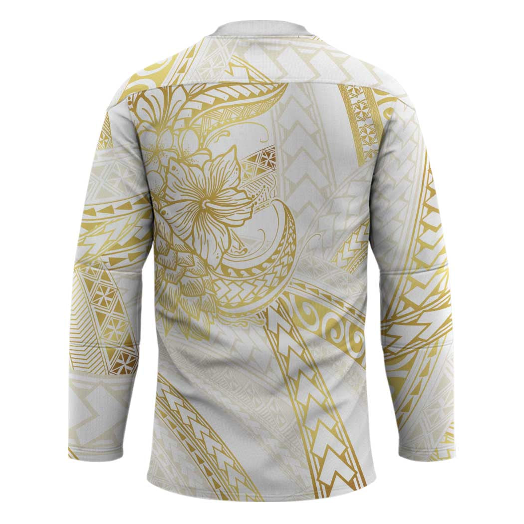 Samoa Lotu Tamaiti Gold Hockey Jersey Teuila Tatau - Polynesian Pride