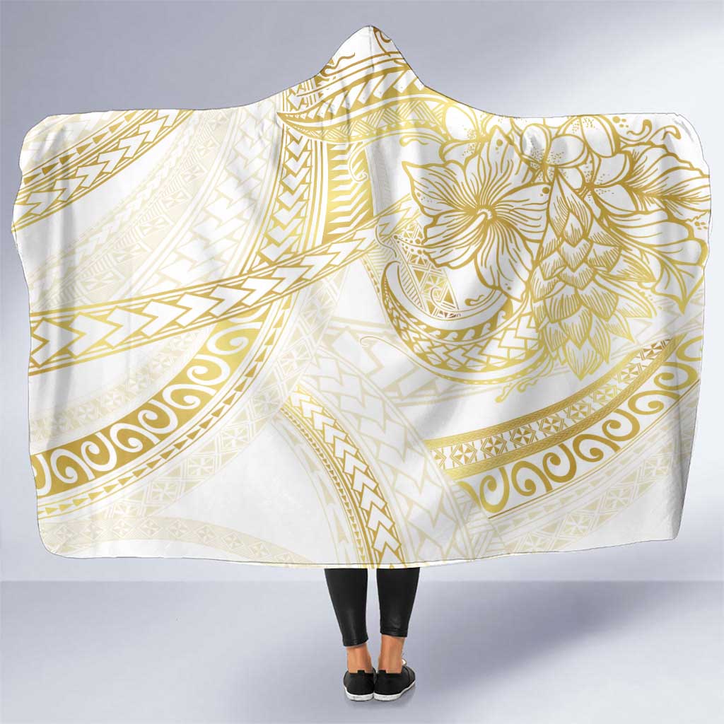 Samoa Lotu Tamaiti Gold Hooded Blanket Teuila Tatau - Polynesian Pride