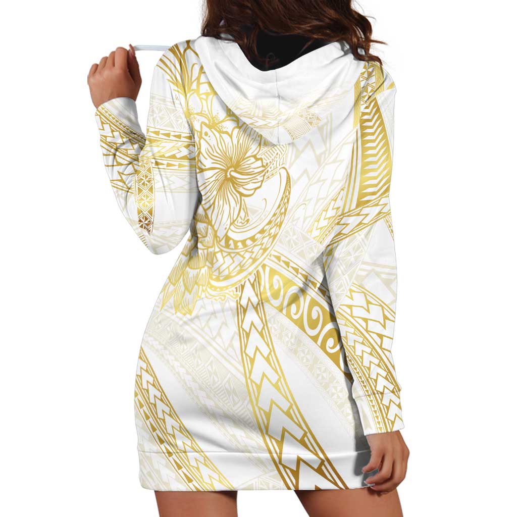Samoa Lotu Tamaiti Gold Hoodie Dress Teuila Tatau - Polynesian Pride