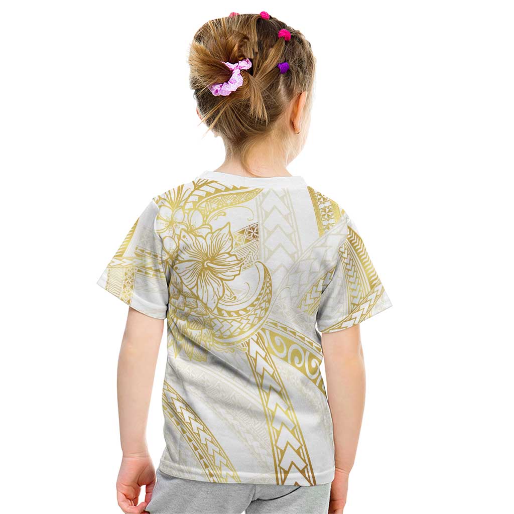 Samoa Lotu Tamaiti Gold Kid T Shirt Teuila Tatau - Polynesian Pride