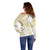 Samoa Lotu Tamaiti Gold Off Shoulder Sweater Teuila Tatau - Polynesian Pride