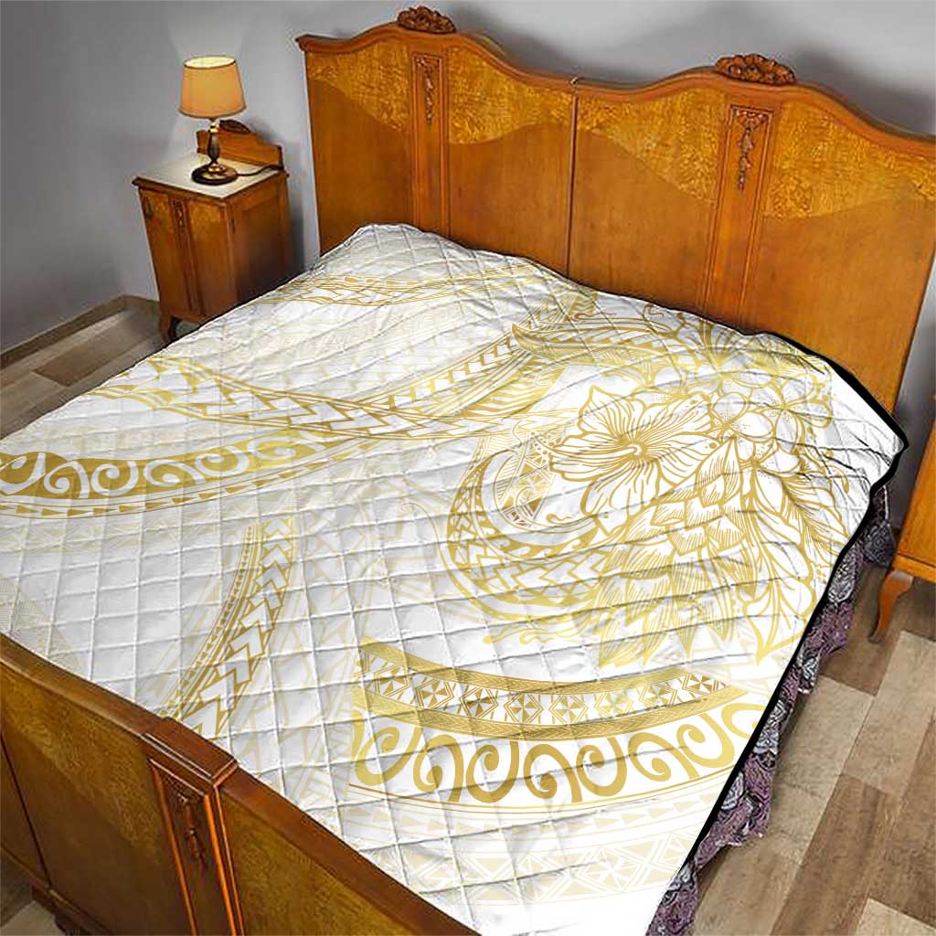 Samoa Lotu Tamaiti Gold Quilt Teuila Tatau - Polynesian Pride