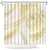 Samoa Lotu Tamaiti Gold Shower Curtain Teuila Tatau - Polynesian Pride
