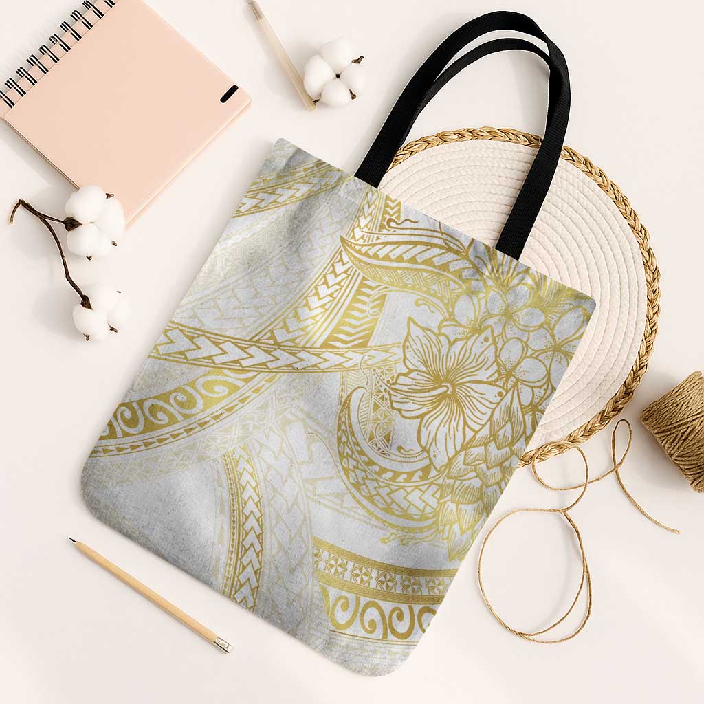 Samoa Lotu Tamaiti Gold Tote Bag Teuila Tatau - Polynesian Pride