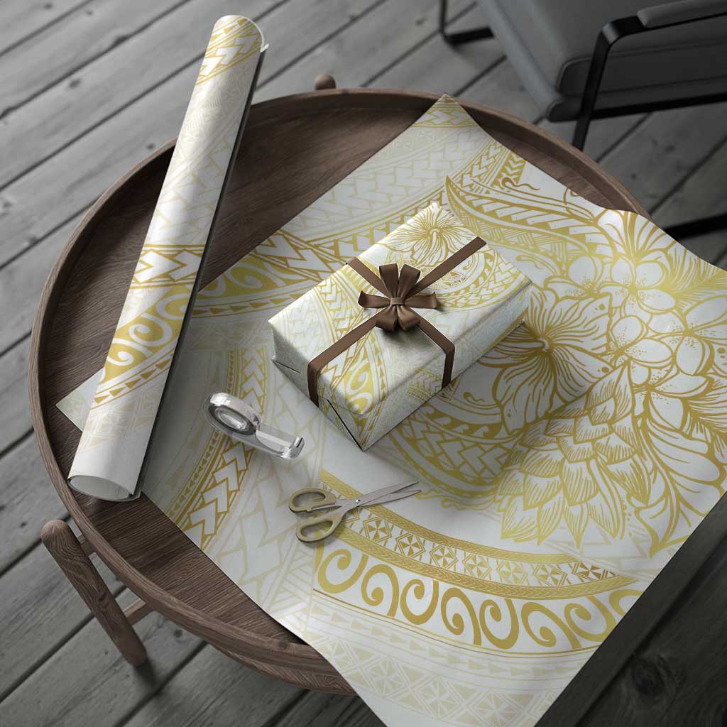 Samoa Lotu Tamaiti Gold Wrapping Paper Teuila Tatau