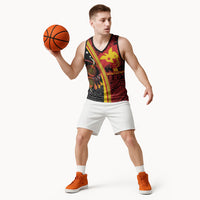 Papua New Guinea Independence Personalised Basketball Jersey PNG Bagi and Lime Pot LT7 - Polynesian Pride