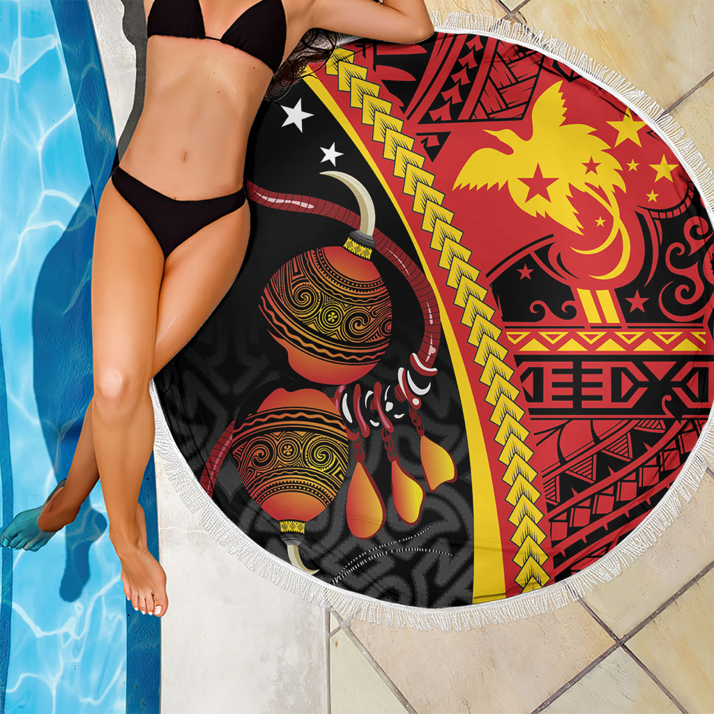 Papua New Guinea Independence Beach Blanket PNG Bagi and Lime Pot LT7 - Polynesian Pride