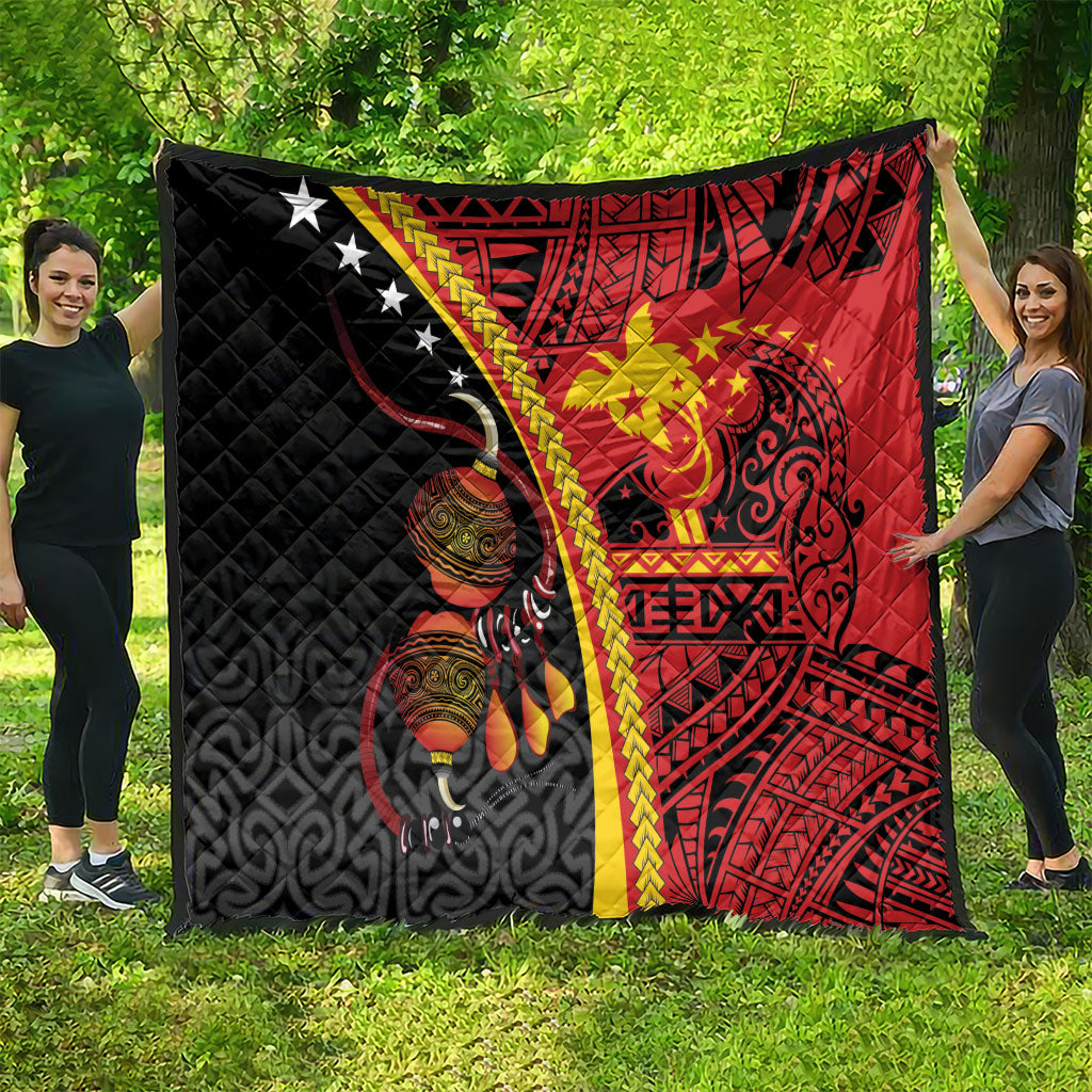 Papua New Guinea Independence Quilt PNG Bagi and Lime Pot LT7 - Polynesian Pride