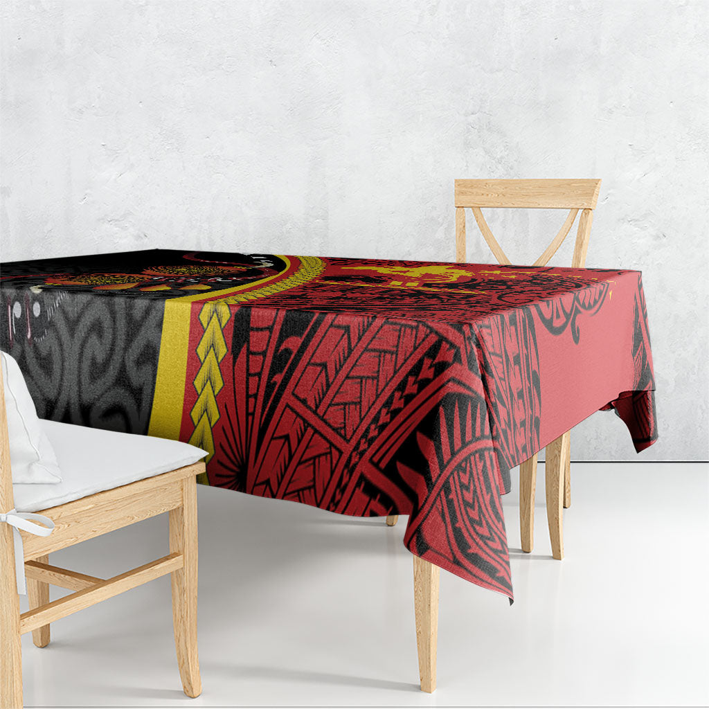Papua New Guinea Independence Tablecloth PNG Bagi and Lime Pot LT7 - Polynesian Pride