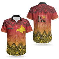 Papua New Guinea 1975 To The Future Personalised Couples Matching Puletasi and Hawaiian Shirt Sepik Masks LT7 - Polynesian Pride