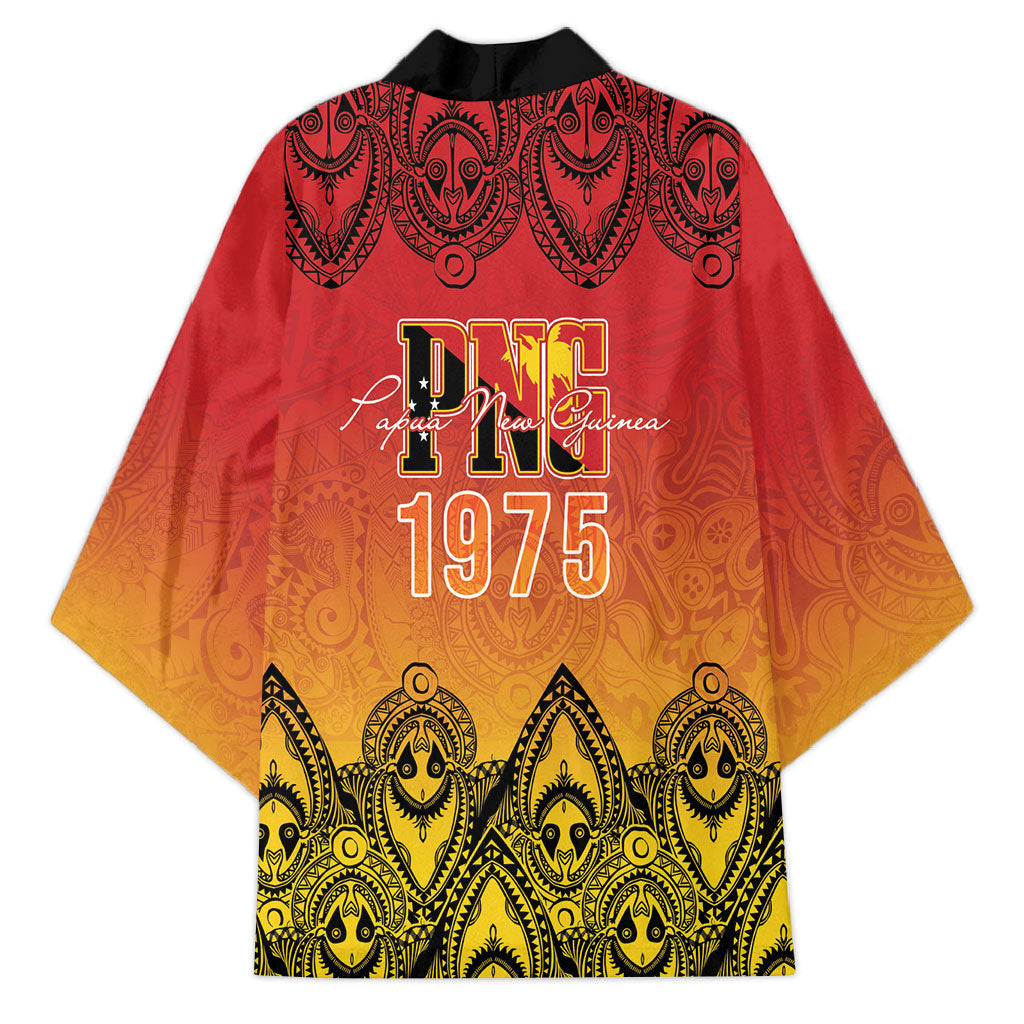 Papua New Guinea 1975 To The Future Personalised Kimono Sepik Masks LT7 - Polynesian Pride