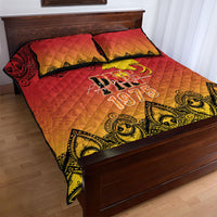 Papua New Guinea 1975 To The Future Quilt Bed Set Sepik Masks LT7 - Polynesian Pride