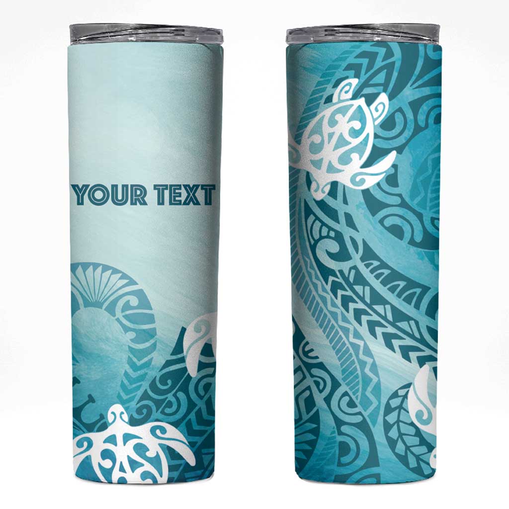 Polynesia Turtle Skinny Tumbler Watercolor Abstract Style