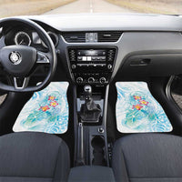 Sea Blue Polynesian Jellyfish Car Mats Watercolor Glows - Polynesian Pride