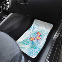 Sea Blue Polynesian Jellyfish Car Mats Watercolor Glows - Polynesian Pride