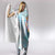 Sea Blue Polynesian Jellyfish Hooded Blanket Watercolor Glows - Polynesian Pride