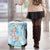 Sea Blue Polynesian Jellyfish Luggage Cover Watercolor Glows - Polynesian Pride