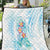 Sea Blue Polynesian Jellyfish Quilt Watercolor Glows - Polynesian Pride
