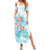 Sea Blue Polynesian Jellyfish Summer Maxi Dress Watercolor Glows - Polynesian Pride