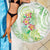 Summer Green Polynesian Jellyfish Beach Blanket Watercolor Glows - Polynesian Pride