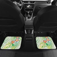 Summer Green Polynesian Jellyfish Car Mats Watercolor Glows - Polynesian Pride