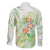 Summer Green Polynesian Jellyfish Family Matching Short Sleeve Bodycon Dress and Hawaiian Shirt Watercolor Glows - Polynesian Pride