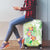 Summer Green Polynesian Jellyfish Luggage Cover Watercolor Glows - Polynesian Pride