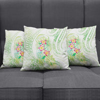 Summer Green Polynesian Jellyfish Pillow Cover Watercolor Glows - Polynesian Pride