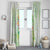 Summer Green Polynesian Jellyfish Window Curtain Watercolor Glows - Polynesian Pride