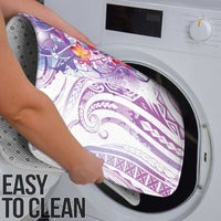 Lavender Polynesian Jellyfish Bathroom Set Watercolor Glows - Polynesian Pride