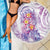 Lavender Polynesian Jellyfish Beach Blanket Watercolor Glows - Polynesian Pride