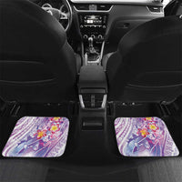 Lavender Polynesian Jellyfish Car Mats Watercolor Glows - Polynesian Pride