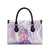 Lavender Polynesian Jellyfish Leather Bag Watercolor Glows - Polynesian Pride