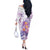 Lavender Polynesian Jellyfish Off The Shoulder Long Sleeve Dress Watercolor Glows - Polynesian Pride