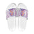 Lavender Polynesian Jellyfish Slide Sandals Watercolor Glows - Polynesian Pride