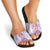 Lavender Polynesian Jellyfish Slide Sandals Watercolor Glows - Polynesian Pride