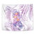 Lavender Polynesian Jellyfish Tapestry Watercolor Glows - Polynesian Pride