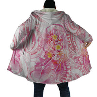 Rose Pink Polynesian Jellyfish Cloak Watercolor Glows - Polynesian Pride