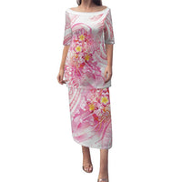 Rose Pink Polynesian Jellyfish Family Matching Puletasi and Hawaiian Shirt Watercolor Glows - Polynesian Pride